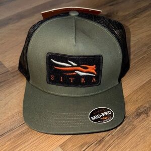 Sitka Green and Black Trucker Hat